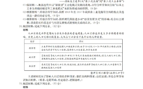 四川省2026届高三下学期3月联考（26-157C）历史_2024-2026高三（6-6月题库）_2026年03月高三试卷_260320四川省2026届高三下学期3月联考（26-157C）（全科）