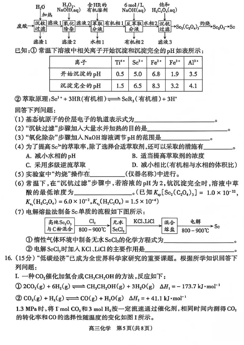 吕梁市2025-2026学年高三第二次模拟调研测试化学_2024-2026高三（6-6月题库）_2026年04月高三试卷_260405山西省吕梁市2025-2026学年高三第二次模拟调研测试（全科）