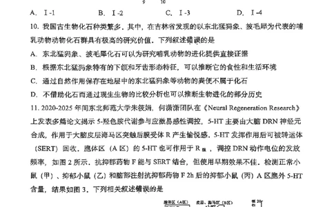 生物-2026届高三吉林五校联考(长春11高四平一中等)_2024-2026高三（6-6月题库）_2026年03月高三试卷_260317吉林五校联考(长春11高、四平一中等)2026届高三模拟考试