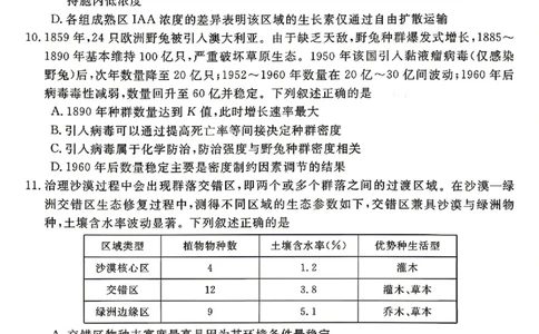 安徽华师联盟2025-2026学年高三第二学期4月质量检测生物试题（含答案）_2024-2026高三（6-6月题库）_2026年04月高三试卷_260414安徽华师联盟2026届高三第二学期4月质量检测（全科）