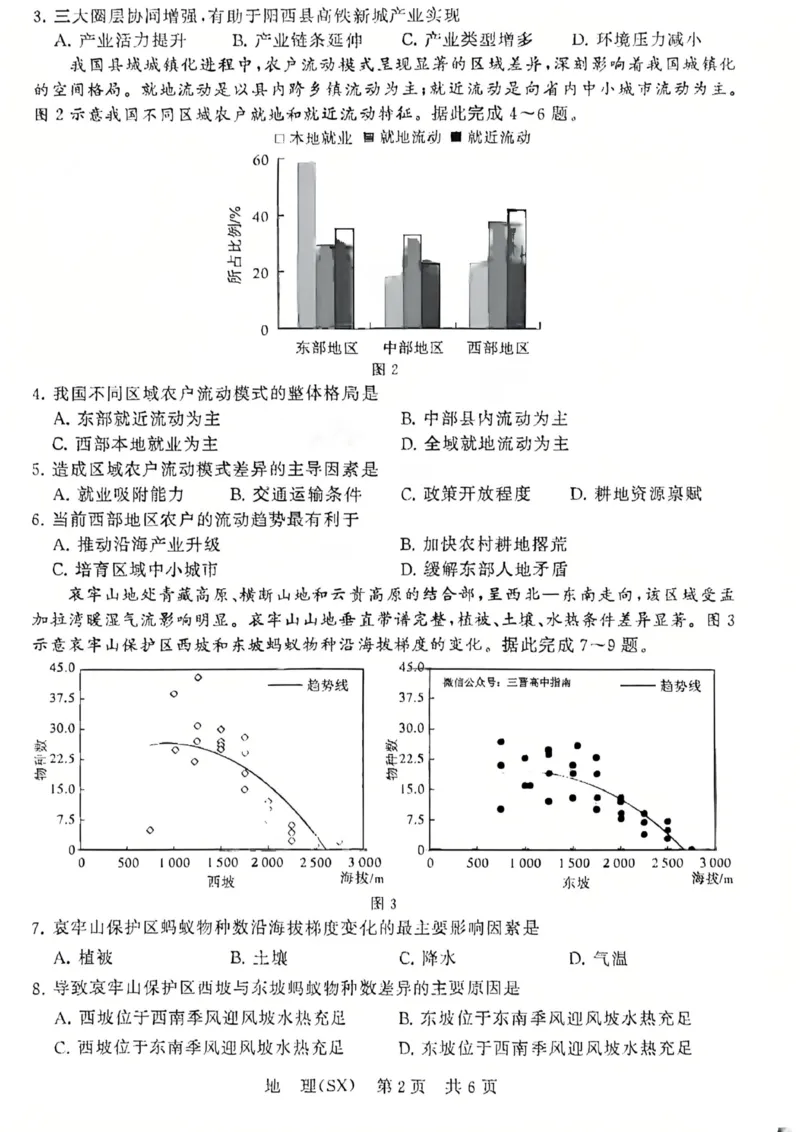 地理-山西版八省T8联考2026届高三年级四月阶段练习_2024-2026高三（6-6月题库）_2026年04月高三试卷_2604092026届八省八校T8联考高三下学期4月联合测评