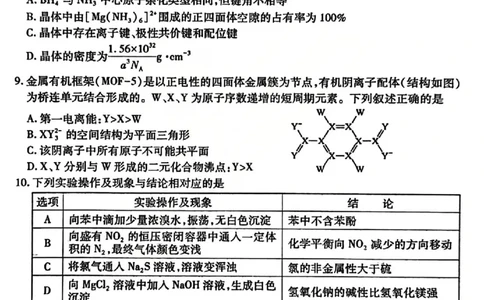 化学试题_临汾2026年高三年级质量监控第一次模拟试题及答案_2024-2026高三（6-6月题库）_2026年03月高三试卷_260326山西临汾市2026年高三年级质量监控第一次模拟测试（全科）
