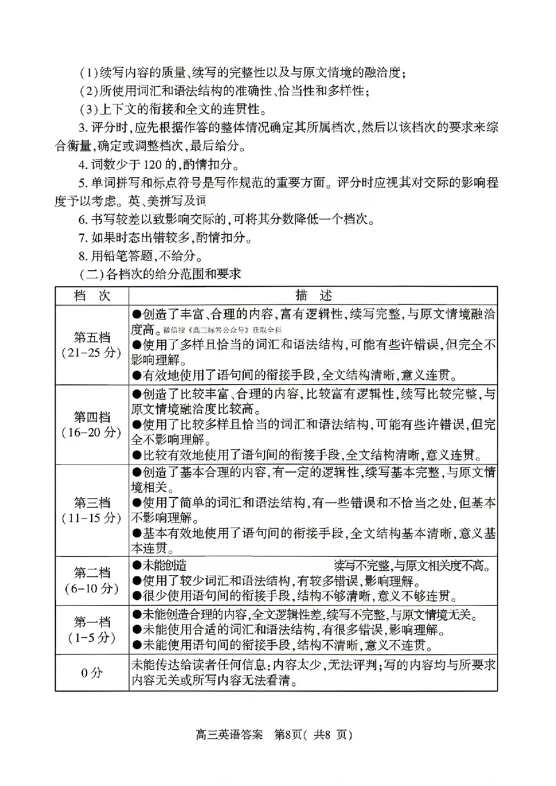 英语答案_2024-2026高三（6-6月题库）_2026年04月高三试卷_260425河南省五市二模2026年高中毕业年级第二次质量检测（全科）