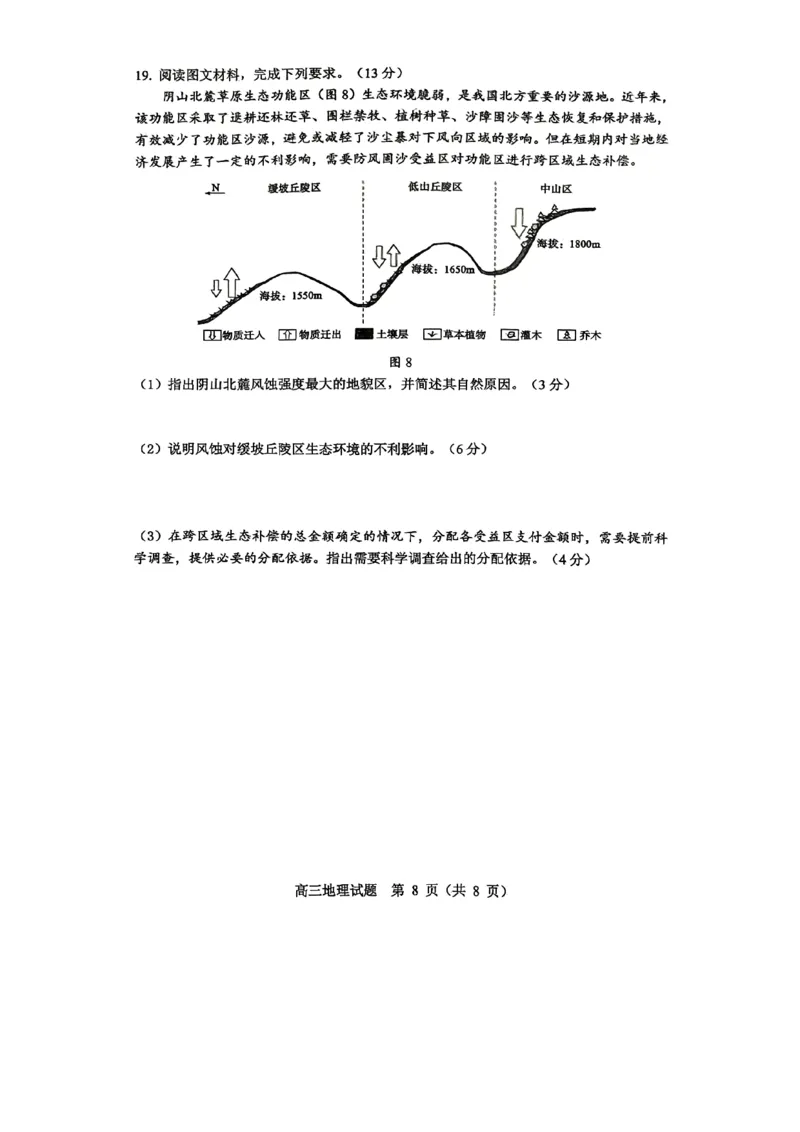 淄博市2025-2026学年度高三模拟考试地理_2024-2026高三（6-6月题库）_2026年03月高三试卷_260315山东省淄博市2025-2026学年度高三模拟考试（全科）