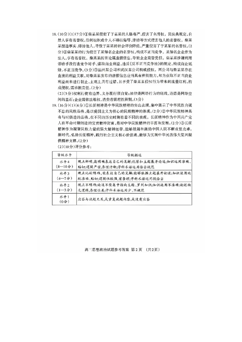 泰安二模政治答案_2024-2026高三（6-6月题库）_2026年04月高三试卷_260418山东省泰安市2026年高三二模考试（全科）_山东省泰安市2026年高三二模考试政治试题