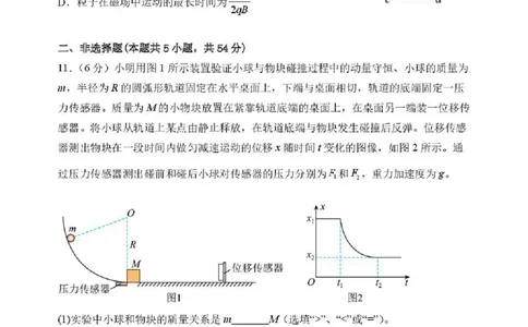 东北育才学校2025-2026学年高三下学期第六次模拟考试物理_2024-2026高三（6-6月题库）_2026年03月高三试卷_260311东北育才学校2025-2026学年高三下学期第六次模拟考试（全科）