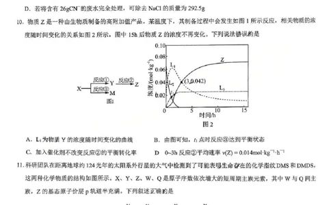 化学试题卷_2024-2026高三（6-6月题库）_2026年03月高三试卷_260315江西省赣州市2026年高三年级下学期摸底考试（全科）_江西省赣州市2026年高三下学期3月摸底考试化学