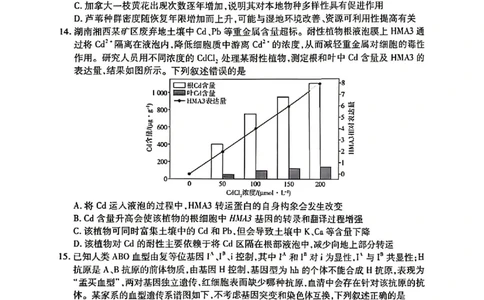 生物试卷-湖南省、广西壮族自治区天一大联考2026年高三年级4月联考（含答案）_2024-2026高三（6-6月题库）_2026年04月高三试卷