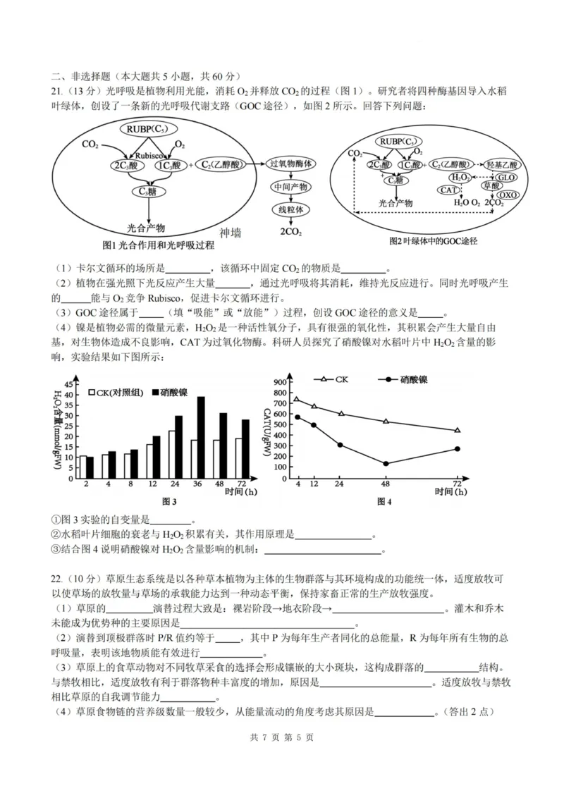 生物试卷-杭州二中2025学年第二学期高三年级开学考_2024-2026高三（6-6月题库）_2026年03月高三试卷_260328浙江省杭州二中2025学年第二学期高三年级三月月考（全科）