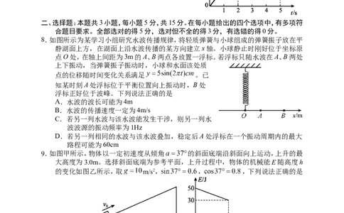 物理试卷_2024-2026高三（6-6月题库）_2026年04月高三试卷_260401湖南省常德市2026届高三年级3月模拟（全科）_湖南省常德市2026届高三年级3月模拟物理试卷