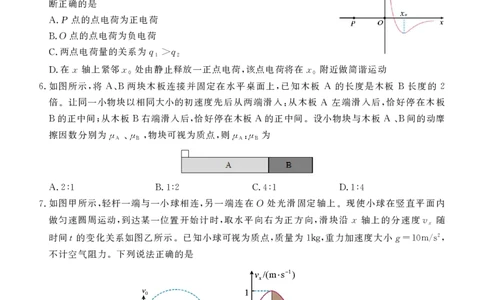 德州市高三年级4月学习质量综合评估物理_2024-2026高三（6-6月题库）_2026年04月高三试卷_260426山东省德州市高三年级4月学习质量综合评估（德州二模）（全科）