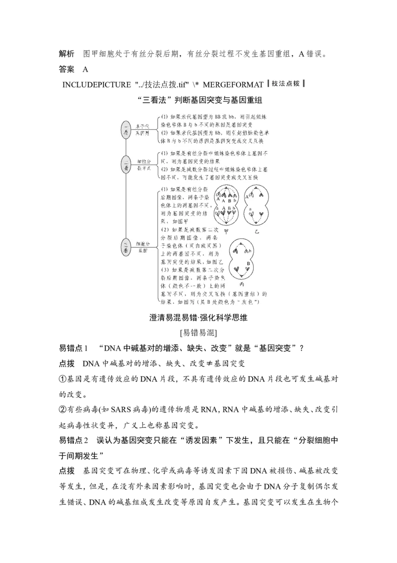 必修二第七单元第19讲_新高考复习资料_2022年新高考复习资料_2022年一轮复习最新版_1.2022年高考生物一轮复习全国通用版_2022年新高考生物一轮复习讲义（最新版）_赠送word习题库