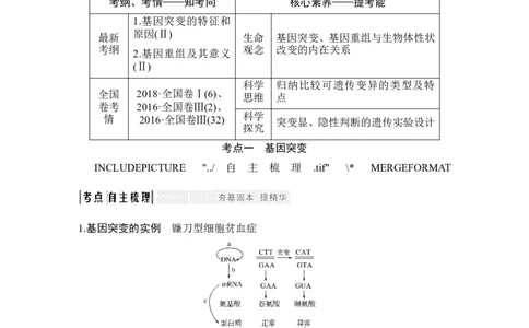 必修二第七单元第19讲_新高考复习资料_2022年新高考复习资料_2022年一轮复习最新版_1.2022年高考生物一轮复习全国通用版_2022年新高考生物一轮复习讲义（最新版）_赠送word习题库