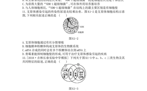 夯基提能练1走近细胞-备战2023高考生物一轮复习夯基提能练（全国通用）（原卷版）_通用版（老高考）复习资料_2023年复习资料_一轮复习
