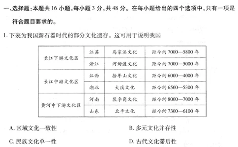 历史试卷-2026山西多校高三大联考4.23-24（含答案）_2024-2026高三（6-6月题库）_2026年04月高三试卷_260426山西、陕西ty大联考高三4月23-24联考（全科）