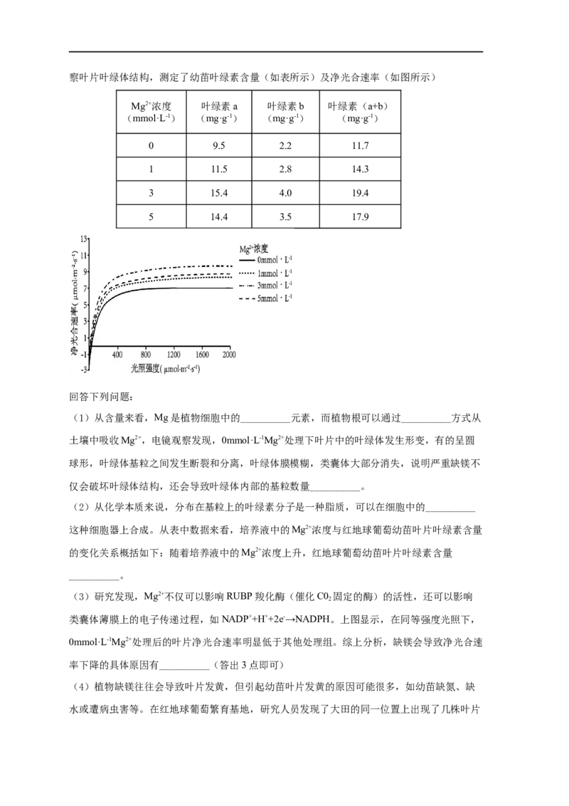 易错点09关于光合作用和呼吸作用实验分析-备战2023年高考生物考试易错题（全国通用）（原卷版）_通用版（老高考）复习资料_2023年复习资料_专项复习