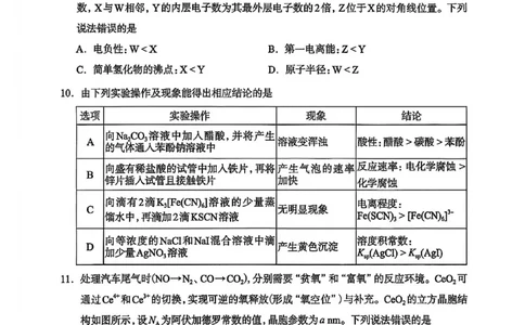 河北省石家庄市2026届高三一模考试化学试卷（含答案）_2024-2026高三（6-6月题库）_2026年03月高三试卷_260326河北石家庄2026届高三教学质量检测一（石家庄一模）（全科）