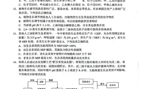山东省2026届普通高中学业水平4月调研生物试卷（含答案）_2024-2026高三（6-6月题库）_2026年04月高三试卷_260405山东省2026年普通高中学业水平4月调研