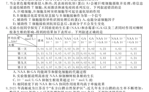 天壹名校联盟2026届高三年级4月质量检测生物_2024-2026高三（6-6月题库）_2026年04月高三试卷_260424湖南省天壹名校联盟2026届高三年级4月质量检测（6360C）（全科）