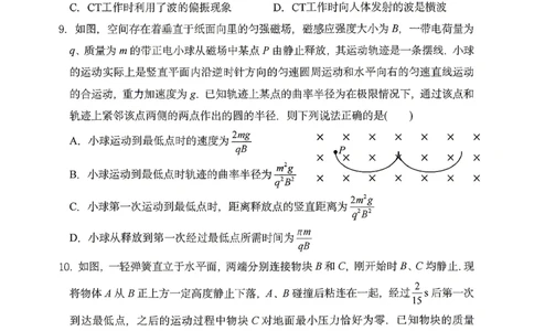 物理2026届辽宁省实验中学高三下学期4月高考模拟考试_2024-2026高三（6-6月题库）_2026年04月高三试卷_2604292026届辽宁省实验中学高三下学期4月高考模拟（全科）