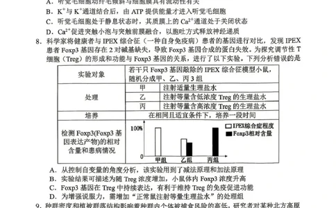 达州市普通高中2026届第二次诊断测试生物_2024-2026高三（6-6月题库）_2026年04月高三试卷_260420四川省达州市普通高中2026届第二次诊断测试（达州二诊）（全科）