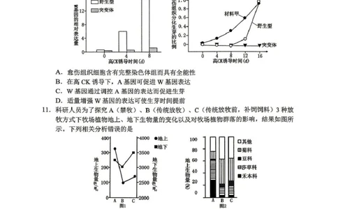 达州市普通高中2026届第二次诊断测试生物_2024-2026高三（6-6月题库）_2026年04月高三试卷_260420四川省达州市普通高中2026届第二次诊断测试（达州二诊）（全科）