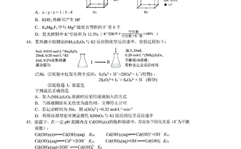 化学_长春市2026届高三质量监测(二)_2024-2026高三（6-6月题库）_2026年04月高三试卷_260410吉林省长春市2026届高三质量监测（二）长春二模（全科）
