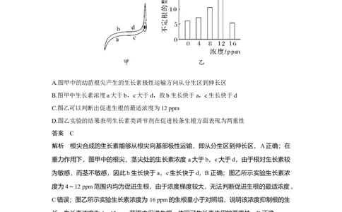 微专题16　与植物激素相关的实验设计_新高考复习资料_2023年新高考复习资料_一轮复习_2023年新高考大一轮复习讲义_2023年高考生物一轮复习讲义（新人教新高考）_赠补充习题