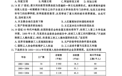 河南青桐鸣2026届高三下学期学情调研（二）历史试卷_2024-2026高三（6-6月题库）_2026年03月高三试卷_260316河南省青桐鸣大联考2026届高三下学期学情调研（二）（全科）