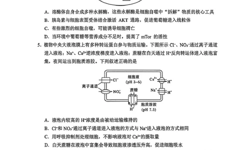 广元市高2026届第二次高考适应性检测生物_2024-2026高三（6-6月题库）_2026年04月高三试卷_260403四川省广元市高2026届第二次高考适应性检测（全科）