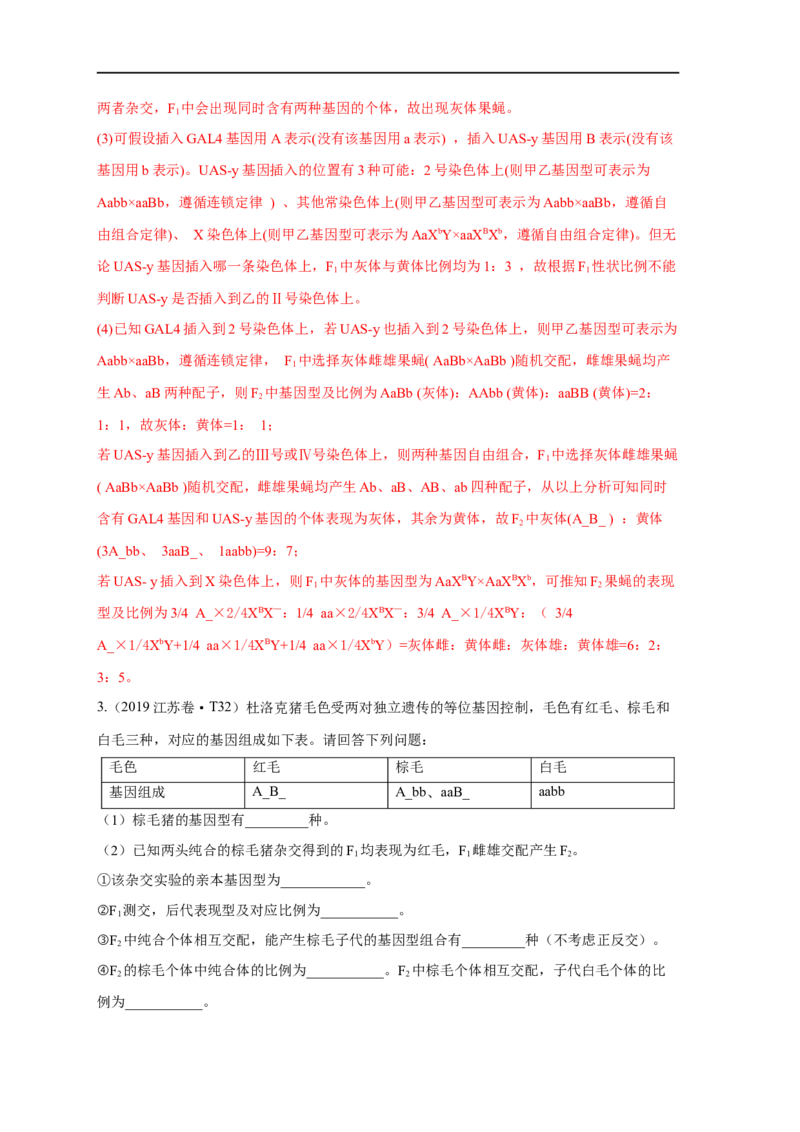 易错点16关于自由组合定律分离比变式的遗传题（解析版）_通用版（老高考）复习资料_2023年复习资料_专项复习_备战2023年高考生物考试易错题（全国通用）