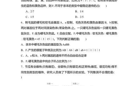 夯基提能练15基因的自由组合定律-备战2023高考生物一轮复习夯基提能练（全国通用）（解析版）_通用版（老高考）复习资料_2023年复习资料_一轮复习