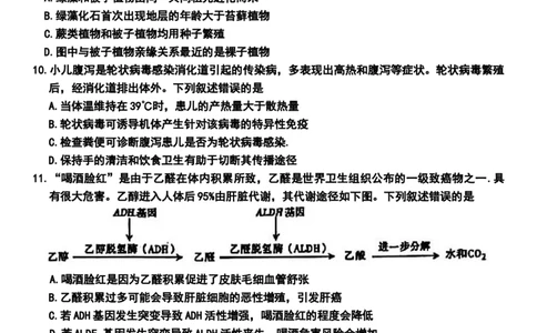 包头市2026届高三下学期二模考试生物_2024-2026高三（6-6月题库）_2026年04月高三试卷_260420内蒙古包头市2026届高三下学期二模考试（包头二模）（全科）