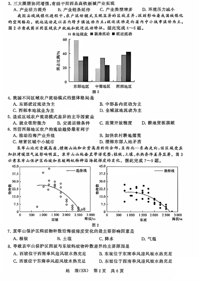 八省T8联考2026届高三年级四月阶段练习地理_2024-2026高三（6-6月题库）_2026年04月高三试卷_2604112026届八省八校T8联考高三下学期4月联合测评（全科）