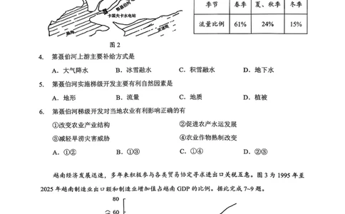孝感市楚天协作体高三下学期3月联考地理_2024-2026高三（6-6月题库）_2026年03月高三试卷_260322湖北省孝感市楚天协作体高三下学期3月联考（全科）