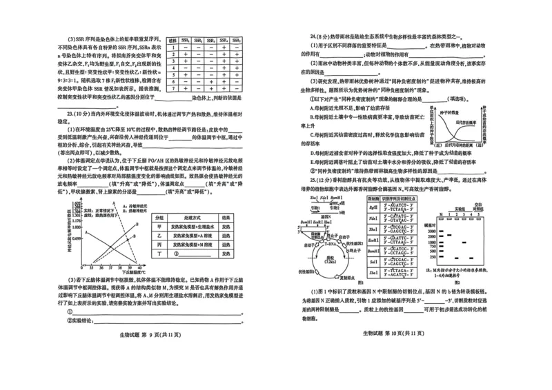 26临沂一模-生物试题_2024-2026高三（6-6月题库）_2026年03月高三试卷_260312山东省临沂市2026年3月高三模拟考试（临沂一模）（全科）