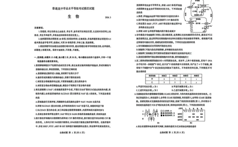 26临沂一模-生物试题_2024-2026高三（6-6月题库）_2026年03月高三试卷_260312山东省临沂市2026年3月高三模拟考试（临沂一模）（全科）
