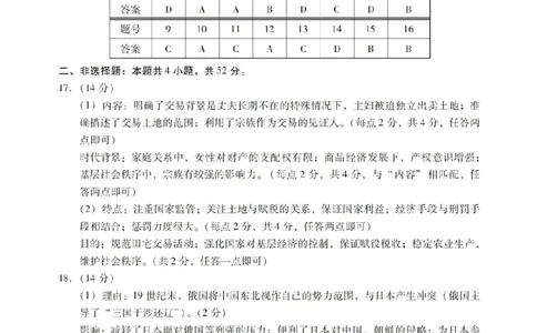 广东二模-历史答案_2024-2026高三（6-6月题库）_2026年04月高三试卷_260424广东2026年普通高等学校招生全国统一考试模拟测试（二）（全科）广东二模
