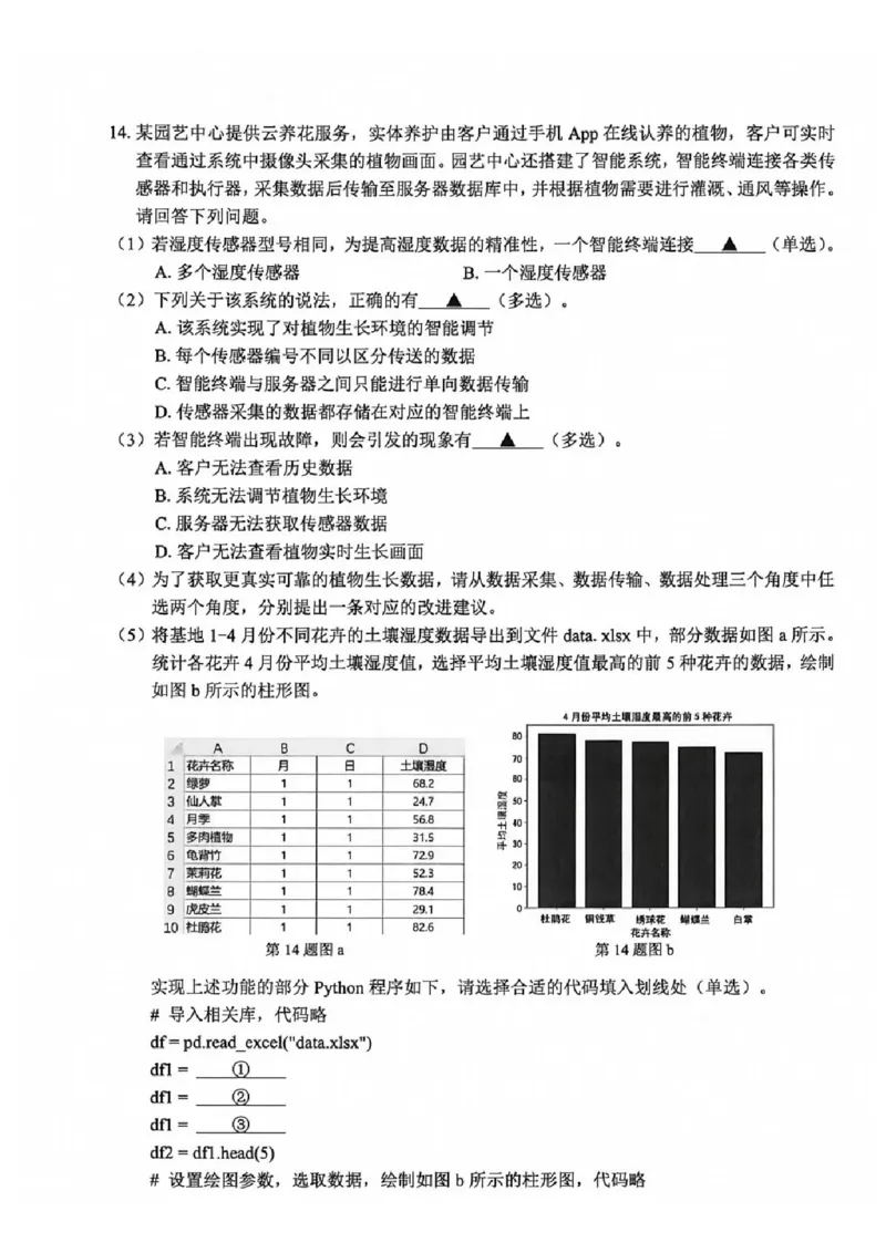 技术试题_2024-2026高三（6-6月题库）_2026年04月高三试卷_260412浙江省温州市2026届温州市普通高中高三年级第二次适应性考试（全科）