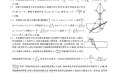 山西省卓越联盟2025～2026学年高三4月质量检测卷物理答案_2024-2026高三（6-6月题库）_2026年04月高三试卷_260412山西省卓越联盟2025～2026学年高三4月质量检测卷（全科）