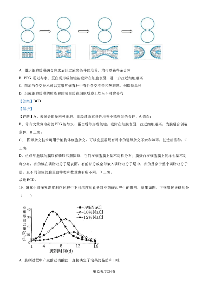 精品解析：2026届江苏省南京市六合区名校联盟高三一模生物试题（解析版）_2024-2026高三（6-6月题库）_2026年03月高三试卷_2603042026届江苏南京市六合区名校联盟高三下学期一模试题
