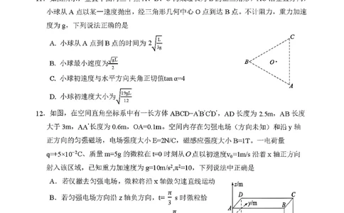 山东省东营市2026届高三年级第一次诊断性测试物理+答案_2024-2026高三（6-6月题库）_2026年03月高三试卷_260310山东省东营市2026届高三年级第一次诊断性测试（东营一模）（全科）
