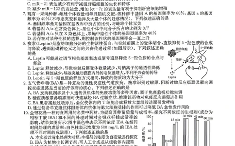 九师联盟2025-2026学年高三下学期4月27生物_2024-2026高三（6-6月题库）_2026年04月高三试卷_260429九师联盟2025-2026学年高三下学期4月27-28联考（全科）