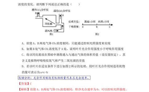 易错点05光合与呼吸综合专题的&ldquo;五点&rdquo;易错防范（解析版）_新高考复习资料_2024年新高考复习资料_❤专项复习资料_完备战2024年高考生物考试易错题（新高考专用）