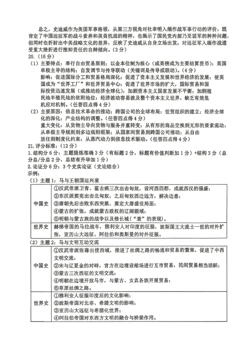 历史答案_2024-2026高三（6-6月题库）_2026年04月高三试卷_260412浙江台州市2026届高三第二次教学质量评估（全科）