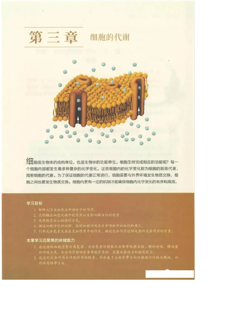 2019新浙科版高中生物必修1《分子与细胞》电子课本_高中电子课本_最新版高中全科高清电子课本_6高中生物课本_浙科版高中生物