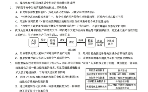 生物试题卷_2024-2026高三（6-6月题库）_2026年04月高三试卷_260413重庆市2026年普通高等学校招生全国统一考试高三第二次联合诊断考试（全科）