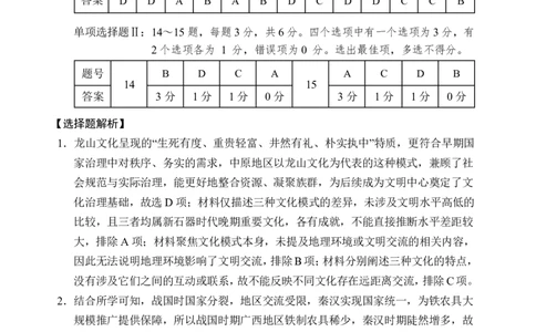 文昌中学2025一2026学年度第二学期高三第一次月考试题历史答案_2024-2026高三（6-6月题库）_2026年03月高三试卷_260318海南省文昌中学2025一2026学年度第二学期高三第一次月考试题（全科）