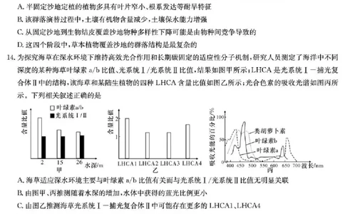 湖南师大附中2026届高三月考试卷（七）生物_2024-2026高三（6-6月题库）_2026年03月高三试卷_260301湖南师大附中2026届高三2月月考试卷（七）_湖南师大附中2026届高三2月月考试卷（七）生物