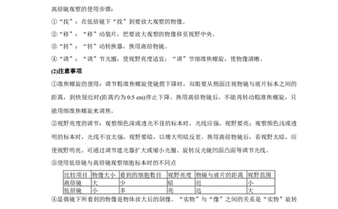 易错点02显微镜使用的原理和方法-备战2023年高考生物考试易错题（全国通用）（解析版）_通用版（老高考）复习资料_2023年复习资料_专项复习_备战2023年高考生物考试易错题（全国通用）